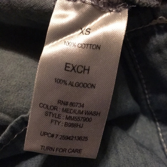 Max Azria Miley Cyrus Denim Shirt - Picture 7 of 7